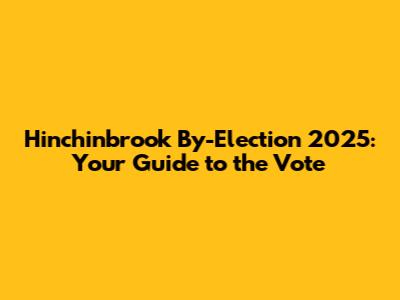 Hinchinbrook By-Election 2025: Your Guide to the Vote