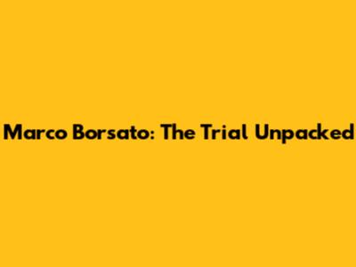 Marco Borsato: The Trial Unpacked