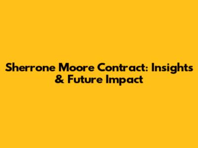 Sherrone Moore Contract: Insights & Future Impact