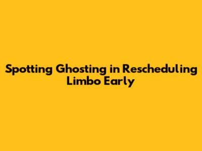 Spotting Ghosting in Rescheduling Limbo Early
