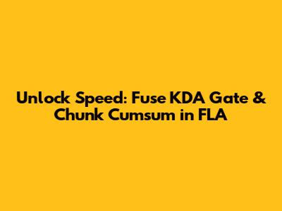 Unlock Speed: Fuse KDA Gate & Chunk Cumsum in FLA